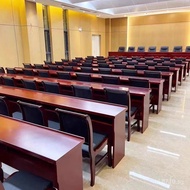 Conference Room Double Combination Strip Table, Splicable Long Strip Conference Table, Solid Wood Ch