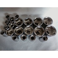 Kokon-Japan Heavy Duty Chrome 6 Point /Socket Box[ 10mm-30mm ] 6PT Box Socket(Clearing Stock)