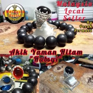 💥💥Akik Yaman Hitam💥💥 (AKIK HABSYI) ORIGNAL BATU CINCIN  Perak Alfaka ring