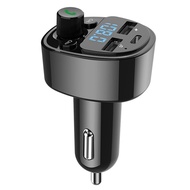 Car Bluetooth 5.0 FM Transmitter MP3 Player PD Type-C Dual USB Charger