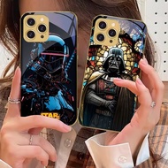 star wars 02 For IPhone 16 Pro Max 15 P ro 14 13 Plus 12 Mini 11Pro Max XS Max XR Golden plating tem
