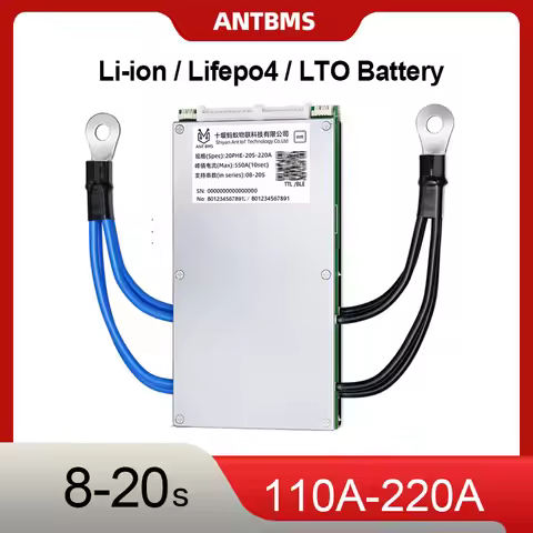 ANT SMART Programmable BMS 8-20S LiFePO4/Li-ion BMS with BT RS485 for Solar Storage Industrial Vehic