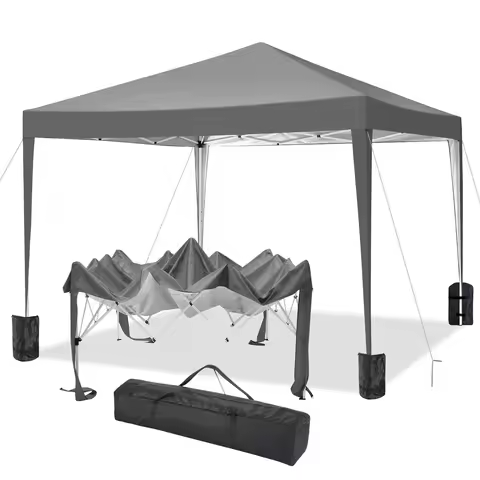10x10ft Gazebo Waterproof Stable Folding Tent Canopy Pop Up Garden Gazebo Party Tent Beer Tent Folda
