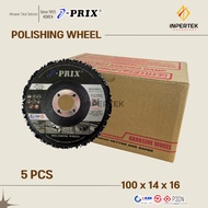 Batu Non Woven 4 Inch I-PRIX Polishing Wheel 100 x 14 Mata Gerinda 4" SET 5