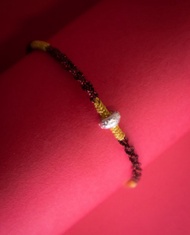 【轉運來】925純銀六字大明咒手工編織- 幸運手環-紅色