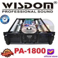 Wisdom PA1800 2-Channel Power Amplifier Original Wisdom Pa-1800