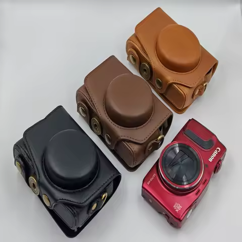 PU Leather Case Camera Bag Skin For Canon PowerShot SX710 SX700 SX710HS SX700HS Protective Bag Cover