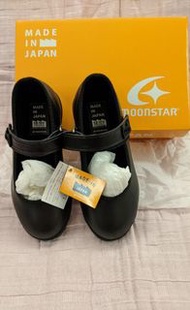 日本製 moonstar 女童學生黑皮鞋 (全新正品)