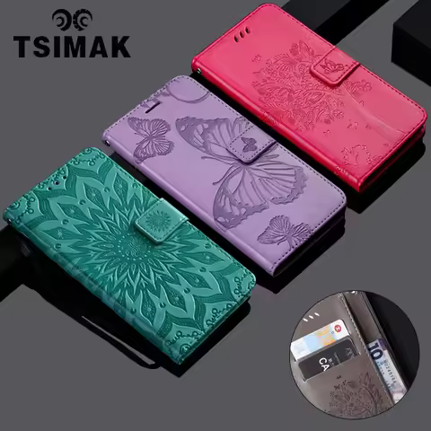 Tsimak Wallet Case For Sony Xperia E5 E6 L1 L2 L3 L4 Dual G3311 G3312 G3313 H3311 H3321 Flip PU Leat