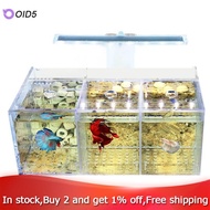 D1【OID】-Aquarium LED Acrylic Fish Tank Set Mini Desktop Light Water Pump Filters