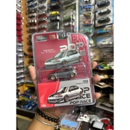 Poprace PRE018 1/64 PANDEM CIVIC EG6 RAW METAL Enigma Exclusive Diecast Scale Model Car