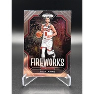 Panini Nba Card 22-23 Prizm Zach Lavine Fire Works
