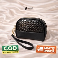 JAMJO - NIRIA CROCO WOMEN'S WALLET 2-COMPANY COSMETIC TRAVELING WALLET MULTIPURPOSE WALLET SOUVENUR