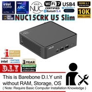 ASUS NUC 15 PRO SLIM L6 BAREBONE Intel Core Ultra 5 225H Mini PC (NUC15 i5 Cyber Canyon NUC15CRKu5)
