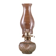 🚓Retro Old-Fashioned Kerosene Lamp Oil Old Horse Lamp Country Nostalgic Fire Lamp Foreign Oil Lamp Long Lamp Glass Lamp