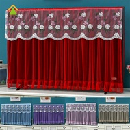 [XFD]  Durable 32 Inch 42 Inch TV Dust Cover Embroidered Lace Thin LCD TV Protective Cover Wall Moun