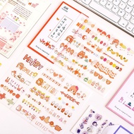 Sweet Collection Washi Stickers (6 SHEETS PER PACK) Goodie Bag Gifts Christmas Teachers' Day Children's Day