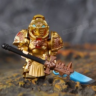 Compatible With Lego Space Marine Golden Knight Warhammer 40K Black Saint Extreme Warrior Building B