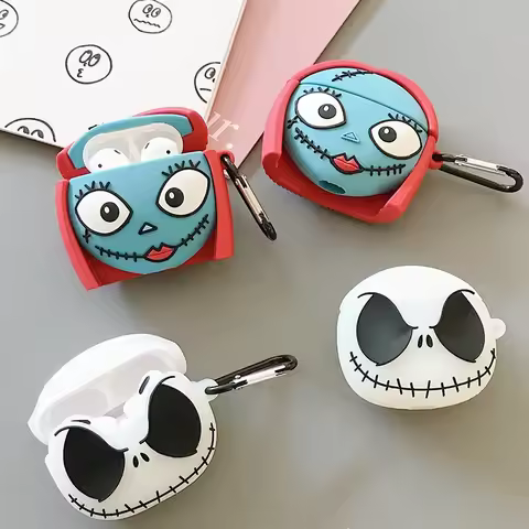 For Airpods Pro 2 Case,Creative Nightglow Skull For Airpods Pro Case,Soft Silicone Protective Earpho