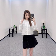 AAA+ mi Retro Literary Style Lace Doll Collar Embroidered Shirt