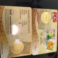 Dinar pos Syiling emas 999 4.25 gram