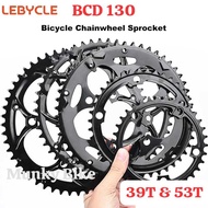 Lebycle Double Triple 130 Chainring 39T 50T 53T Non Narrow Wide Chainring 130 Steel