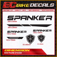 EC BIKE Decals Spanker Frame Vinyl Sticker for Mountain Bike/Road Bike and Fixie