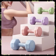 Dumbbell Set Pink Blue Green Purple Pair 1KG to 6KG Dumbbell Hexagonal Weight Dumbell Gym Fitness