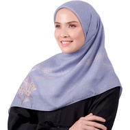 Elzatta Hijab Kerudung Jilbab Segiempat Segi empat Scarf Motif Premium Obelia Series