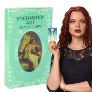 Enchant Art Oracle Cards Fate Divination Tarot Deck ครอบครวเลนเกมกระดานสำหรบผเรมตนเกมการดบอกโชคลาภ active