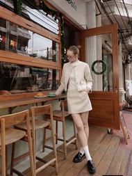 JEANNE TWEED CREAM BLAZER เสื้อเบลเซอร์ผ้าทวิต