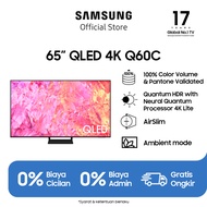 Samsung Smart TV 65 inch QLED 4K Q60C dengan 100% Color Volume &amp; Pantone Validated - QA65Q60CAKXXD