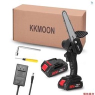 『A3』（滿299發運）Kkmoon 21V 6 英寸便攜式電動修枝鋸 88VF 小型木材劈電鋸刷電機單手木工工具用於花