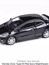 Limited Edition 1:64 Para64 Alloy Civic Type R FN2 Diecast Model Car Collectible Toy