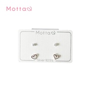 crazysusliki Motta Silver Earring Set เซตต่างหูเงินแท้ หัวใจมาพร้อมกับเพชรเม็ดเดียว