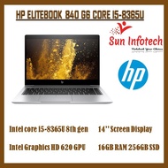 HP ELITEBOOK 840 G6 CORE I5-8365U 8TH GEN 16GB RAM, 256GB SSD, WIN 11 PRO, MS office (Refurbished)