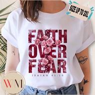 GOSPEL CHRISTIAN BIBLE VERSE STATEMENT WHITE TSHIRT FOR WOMEN SMALL FREE SIZE PLUS SIZE UP TO 3XL