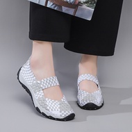 Women Flats Shoes Women Woven Shoes Black Flat Sneakers Dancing Shoes for Women Loafers for Women Ha