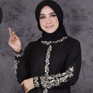 Serenda Store Baju Gamis Toyobo Bordir Wanita Remaja Lebaran Viral Kekinian Model Terbaru 2023 Dress