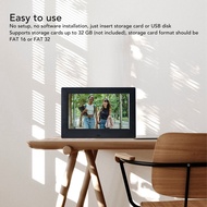 Digital Photo Album Background Music 7 Inch Clock Function IPS Display HD 1080P Support Storage Card