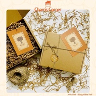 Multi-purpose Kraft lid gift box, Vintage style gift box for birthday, March 8, October 20, Christma