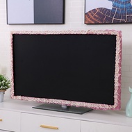 Home decoration ♥ TV frame cover ♥ 32 inch LCD monitor cover 42/43 inch TV cover Scandinavian minimalist 50/55 inch desktop 65 inch / hanging flat surface curved universal TV side flower dust cover