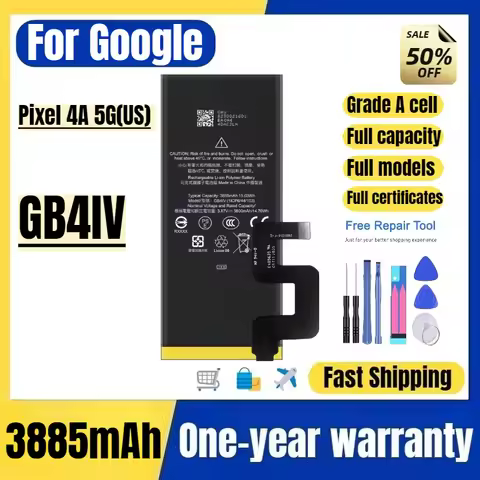 GB4IV for Google Pixel 4A 5G(US) mobile phone battery high quality high capacity replacement Bateria