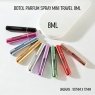 8ml mini travel perfume bottle, mini perfume refill bottle, aluminum perfume bottle