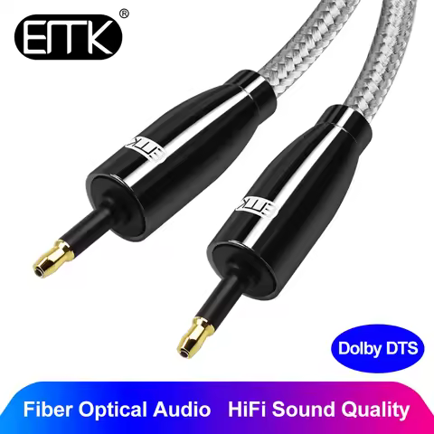 EMK Mini Toslink to Mini Toslink Cable 3.5mm SPDIF Cable toslink 3.5 to 3.5 Optical Audio Cable for 
