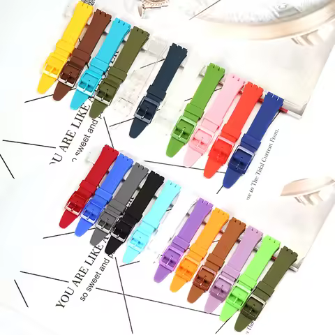 17mm Soft Color Silicone Strap For Swatch Waterproof Sports Watch Accessories Band Bracelet Wristban