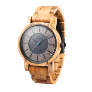 Wood Watches for Men, Solar Watch, Gifts, Analog Watch, Sonnenberg Collection 40mm, 100% Natural Woo