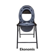 Commode Chair Kursi BAB Lipat Juara JMCC.05 Dengan Roda / Kursi Pispot Toilet Duduk Plus Roda Buang 