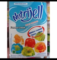 Nutrijell / Nutrijel Agar Plain Tanpa Rasa 15gr Besar Nutrijel 1 Box Isi 12 Sachet Agar-Agar Jelly P