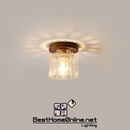 包送貨安裝 玻璃燈體 胡桃水晶杯 單頭吊燈組 包送貨安裝 半年保養床頭燈 吸頂燈 吸盤燈 過道燈 玄關燈 陽台燈 天花燈 燈具燈飾 吊燈壁燈 LED電燈 房燈 餐廳燈